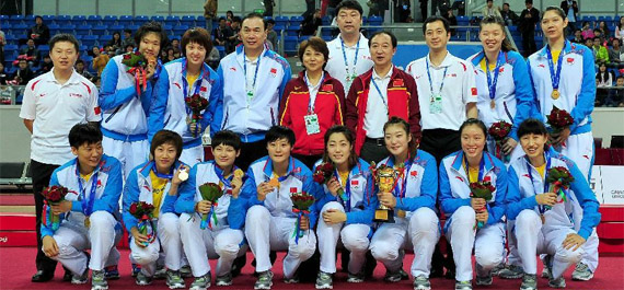 东亚运动会:中国女篮获得冠军-幻灯片