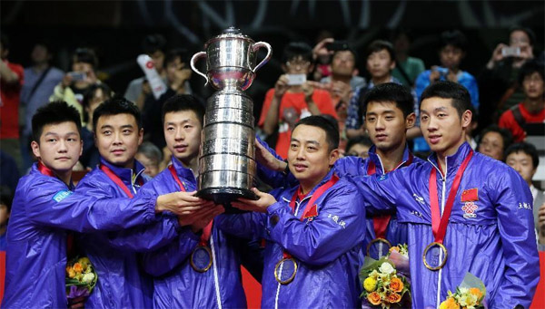 乒乓球团体世锦赛:中国男队捧得斯韦斯林杯-滚
