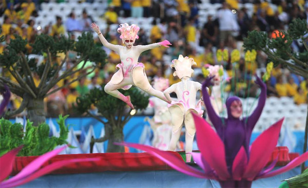 2014巴西世界杯开幕式表演精彩瞬间-滚动