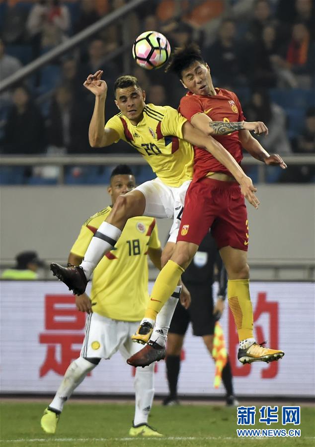 友谊赛:中国负于哥伦比亚(高清组图)-精彩图片