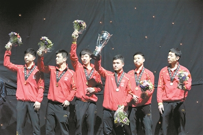 中国男乒卫冕世界杯男团 刘国正首秀自评80