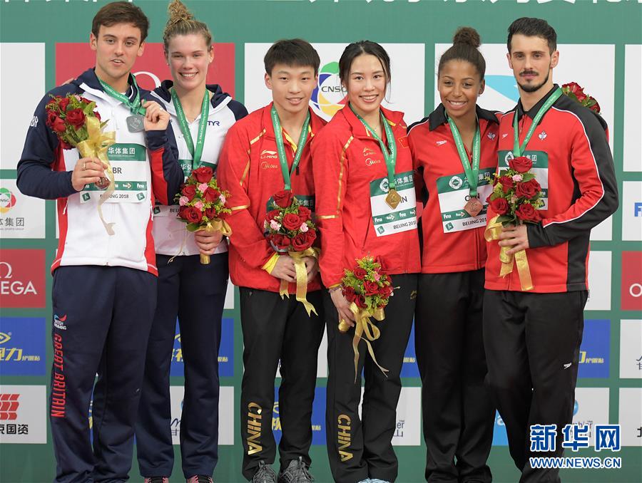 (体育)(1)跳水--国际泳联世界系列赛(北京站):王