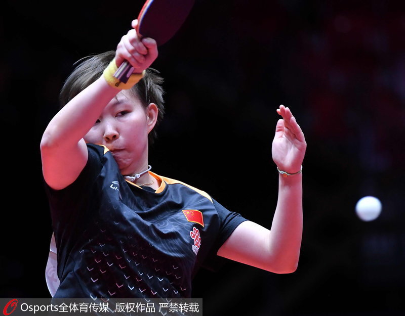 2018世乒赛团体赛:中国女队3-0胜瑞典 5战全胜