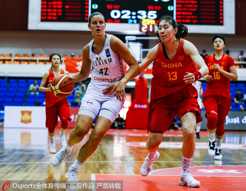 中国女篮不敌比利时女篮 热身赛2胜1负收官