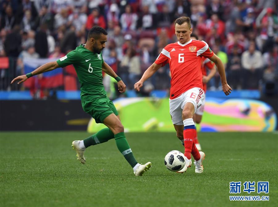 世界杯揭幕战:俄罗斯队胜沙特阿拉伯队