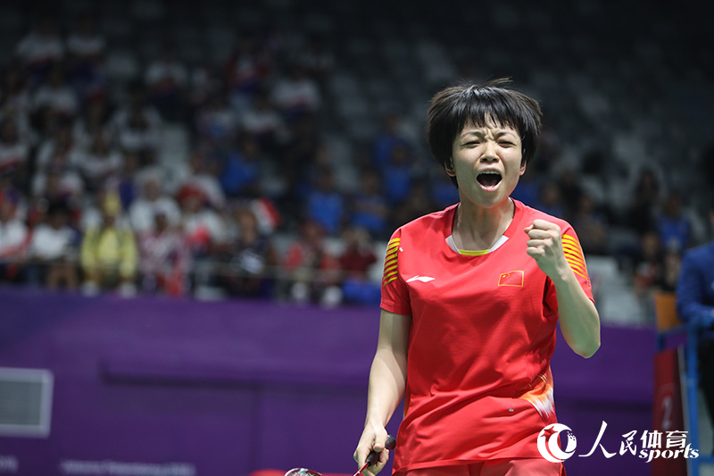 羽毛球女团半决赛中国3-0胜泰国 将与日本争冠