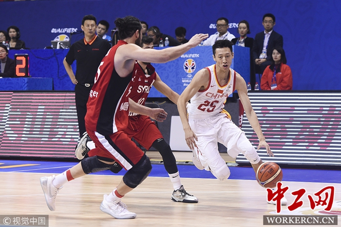 2019男篮世预赛:中国101-52叙利亚
