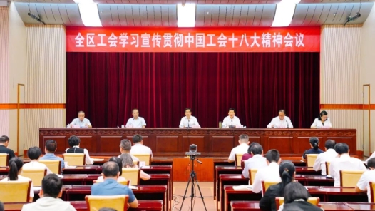  The Federation of Trade Unions of Guangxi Zhuang Autonomous Region held a conference on the study, publicity and implementation of the spirit of the 18th National Congress of the Chinese Trade Union