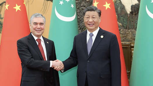 习近平会见土库曼斯坦民族领袖、人民委员会主席别尔德穆哈梅多夫