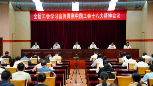  The Federation of Trade Unions of Guangxi Zhuang Autonomous Region held a conference on the study, publicity and implementation of the spirit of the 18th National Congress of the Chinese Trade Union