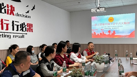  Shenzhen Convention and Exhibition Bay Federation of Trade Unions launched a propaganda activity to study and implement the spirit of the 18th National Congress of the Chinese Trade Union