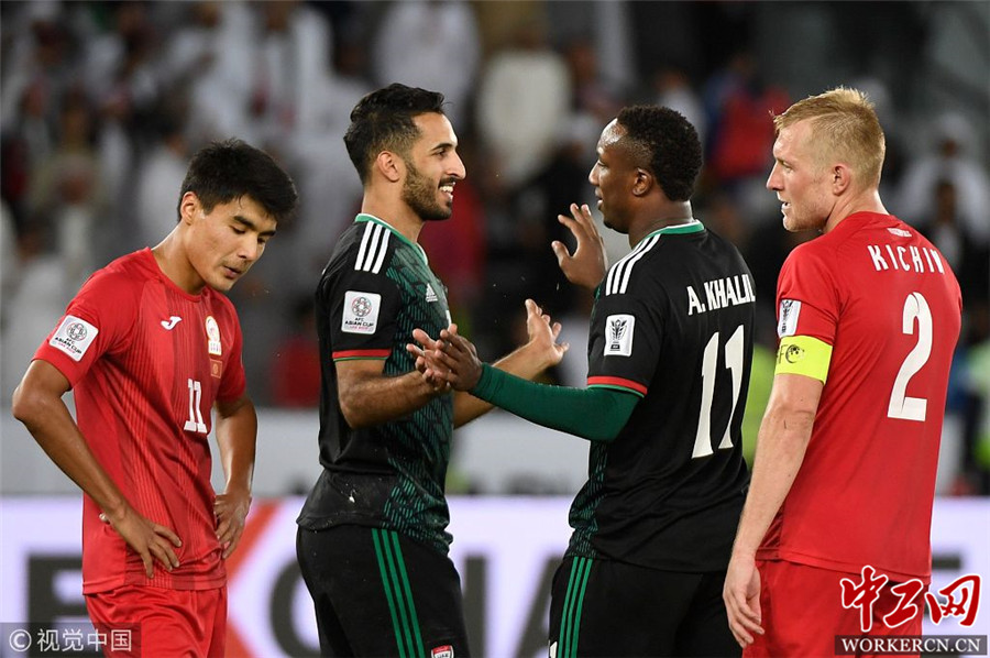 2019亚洲杯1\/8决赛:阿联酋3-2吉尔吉斯斯坦